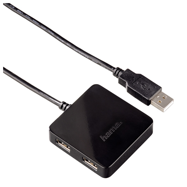 USB HUB 2.0 1:4, HAMA crni 12131